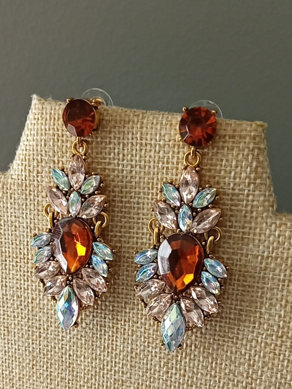 Formal Rhinestone Earrings - Picture 3 of 6